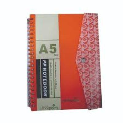 A5 Office Point Waves Note Book  (84P2509-Orange